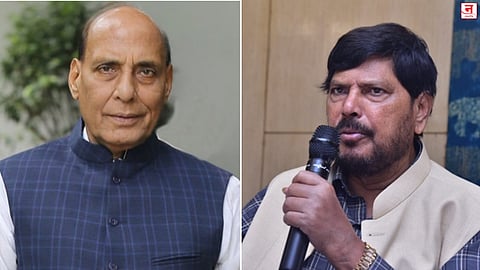 राजनाथ सिंह ठरले संकटमोचक; आठवलेंना तिसऱ्यांदा राज्यसभा देण्याकरिता होता विरोध; महाराष्ट्राच्या राजकारणात येण्यास होते अनुत्सुक