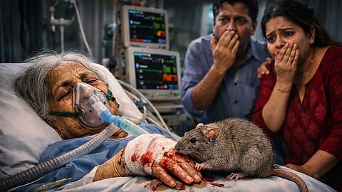 मीरा-भाईंदरच्या रुग्णालयात धक्कादायक प्रकार; व्हेंटिलेटरवरील वृद्ध महिलेच्या हाताला उंदराने कुरतडले, कुटुंबीयांची चौकशीची मागणी