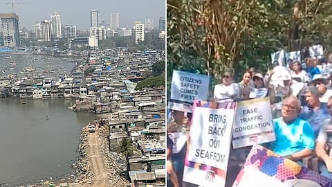 Mumbai : कफ परेडमध्ये समुद्रात भिंत घालण्यावरून वाद; रहिवासी, मच्छिमारांमध्ये बाचाबाची झाल्याने तणाव