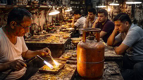 सिलिंडर तुटवड्याचा सुवर्ण व्यवसायाला फटका; जळगावात दागिने तयार करण्याचे काम ठप्प