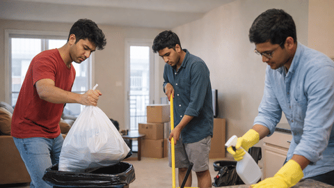 मुलाला कुठे केर काढता येतो?