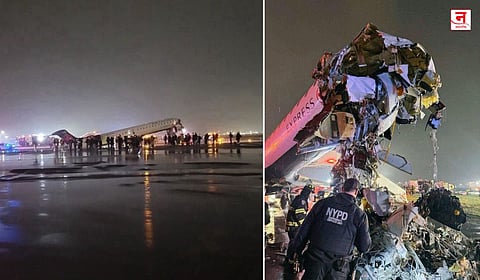 न्यूयॉर्कच्या लागार्डिया विमानतळावर भीषण अपघात! Air Canada Express विमानाची फायर ट्रकला धडक; दोघांचा मृत्यू, अनेकजण जखमी, VIDEO 