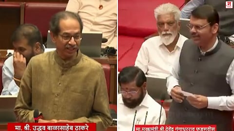  उद्धव यांची 'बात' आणि देवेंद्रांचा 'हात'; 'निरोपा'च्या निमित्ताने आजी-माजी मुख्यमंत्र्यांमध्ये रंगली जुगलबंदी; विधान परिषदेत ९ सदस्यांना निरोप