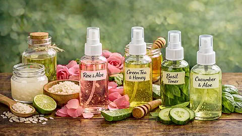 Beauty Tips : घरच्या घरी बनवा नैसर्गिक टोनर; घरगुती साहित्याने वाढवा त्वचेची चमक