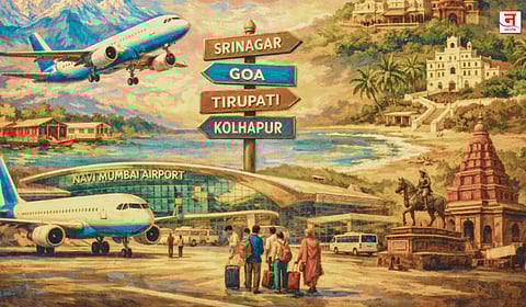 नवी मुंबईतून आता थेट श्रीनगर, गोवा, तिरुपती; उद्यापासून विमानसेवांचा विस्तार, तब्बल ४६ शहरांसाठी थेट सेवा