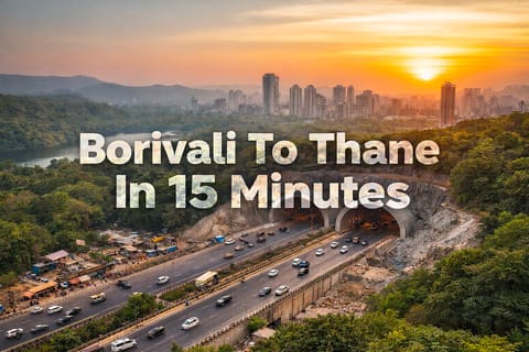 मुंबईकरांसाठी खुशखबर! बोरीवली-ठाणे प्रवास फक्त १५ मिनिटांत, बोगद्याच्या कामाला सुरुवात