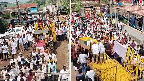 Karad : जवान संतोष जाधव यांचे हृदयविकाराच्या झटक्याने निधन; शासकीय इतमामात अंत्यसंस्कार