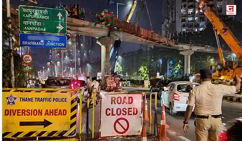 THANE : घोडबंदर रोडवर मध्यरात्री वाहतूक निर्बंध; प्रवासाआधी जाणून घ्या पर्यायी मार्ग 