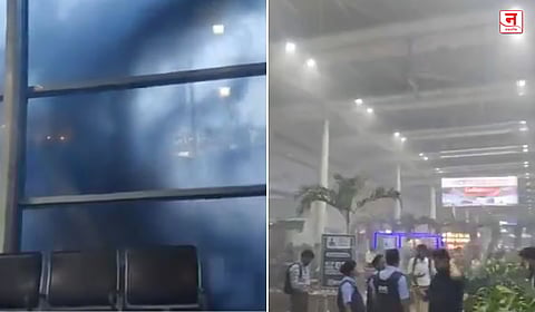 Mumbai Airport Fire : मुंबई विमानतळाच्या ‘टर्मिनल १’मध्ये आग, Video