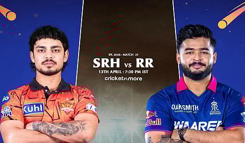 SRH vs RR, IPL 2026 : विजयी पंचसाठी राजस्थान सज्ज; सातत्याने संघर्ष करत असलेल्या सनरायजर्स हैदराबादविरुद्ध आज लढत