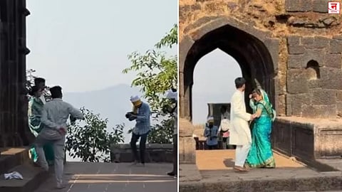 रायगडावर प्री-वेडिंग शूटमुळे वाद; शिवसमाधी परिसरातील व्हिडीओ व्हायरल
