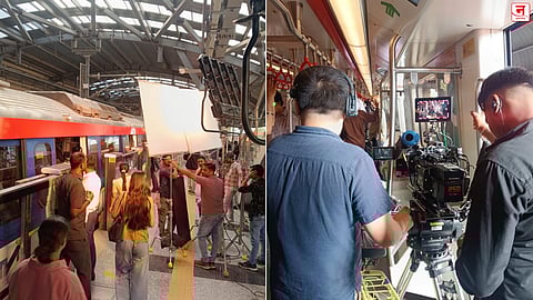  मेट्रो मार्गावर व्यावसायिक चित्रीकरण; मिळाला प्रवाशांव्यतिरिक्त उत्पन्नाचा नवीन स्रोत