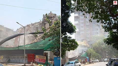 Mumbai : ना सुरक्षा जाळी, ना पाण्याचे टँकर! माटुंग्यातील पाडकामामुळे धुळीचे प्रचंड लोट; सुरक्षेचा प्रश्न ऐरणीवर