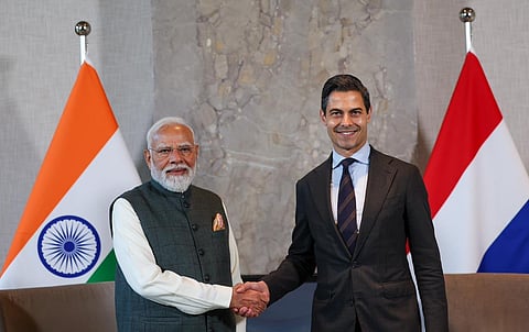 भारत-नेदरलँड्समध्ये १७ करारांवर स्वाक्षरी; पंतप्रधान मोदी आणि रॉब जेटेन यांच्यात द्विपक्षीय चर्चा 