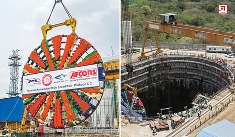 Mumbai : बुलेट ट्रेनचे काम वेगाने सुरू; दुसऱ्या टीबीएमचे कटरहेड सावली शाफ्टमध्ये दाखल