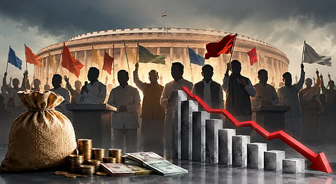 प्रादेशिक पक्षांचे उत्पन्न ५२ टक्क्यांनी घटले 