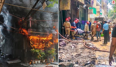 दिल्लीच्या हॉटेलात आग, २१ बळी; मृतांमध्ये १७ परदेशी नागरिक, मृत्यूच्या भीतीने उड्या मारल्याने अनेक जखमी