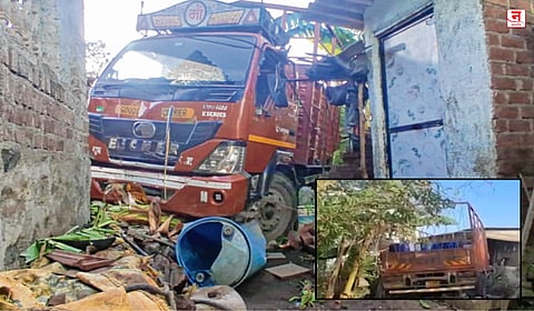 Palghar : भरधाव ट्रक थेट घुसला घरात