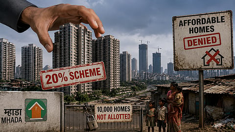 Mumbai : एमएमआर क्षेत्रातील विकासकांनी गिळली १० हजार घरे; म्हाडा लॉटरीसाठी घरे मिळालीच नाहीत, पालिका आयुक्तांसोबत म्हाडा उपाध्यक्ष घेणार बैठक 