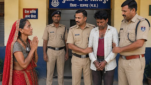 गळ्यात साखळदंड, अंगावर चटके; पतीच्या जाचातून सुटण्यासाठी महिलेची ६ किमी पायपीट, थेट पोलीस ठाणं गाठलं