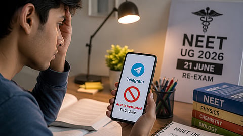 NEET UG 2026 Re-Exam : टेलिग्रामवर २२ जूनपर्यंत बंदी; परीक्षेआधी NTA चा मोठा निर्णय