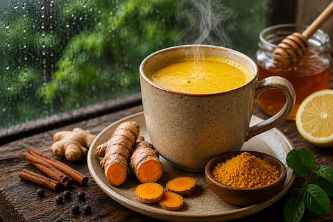 पावसाळ्यात हळदीचा चहा ठरेल आरोग्यासाठी वरदान; रोगप्रतिकारक शक्ती वाढवण्यापासून पचन सुधारण्यापर्यंत अनेक फायदे