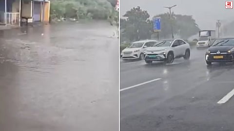 Mumbai Rain: मुसळधार पावसाने मुंबईची गती मंदावली; वेस्टर्न एक्स्प्रेस हायवेवर संथ वाहतूक; अनेक भाग जलमय, VIDEO
