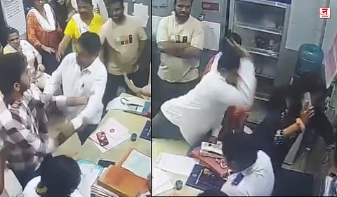 KDMC रुग्णालयात शिवसेना नगरसेवकाची महिला डॉक्टरला मारहाण; घटना CCTV मध्ये कैद 