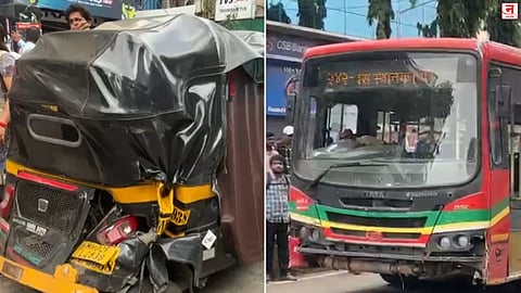 Mumbai: अंधेरीत BEST बसचा भीषण अपघात! ब्रेक फेल झाल्याचा चालकाचा दावा; १४ वाहनांना धडक, VIDEO