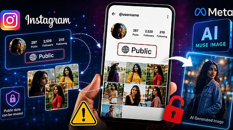 Instagram Muse Image : तुमचं अकाउंट Public आहे? मग सावधान! मेटाचं AI फीचर वापरू शकतं तुमचे फोटो; 'असं' करा Opt Out