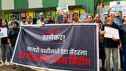 Thane : ॲमेझॉनच्या डेटा सेंटरविरोधात ठाणेकरांचा 'एल्गार'