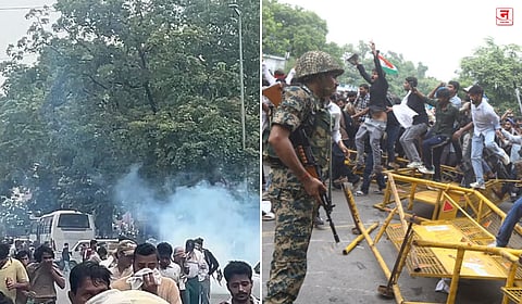 'झुरळां'ची संसदेवर धडक! देशभर निदर्शने; दिल्लीत मोर्चावर लाठीमार, अश्रुधूर, ५० जण जखमी; संसदेत विरोधकांचा हंगामा