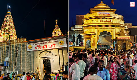 विठ्ठल-रुक्मिणी मंदिर परिसर आकर्षक विद्युत रोषणाईने उजळला