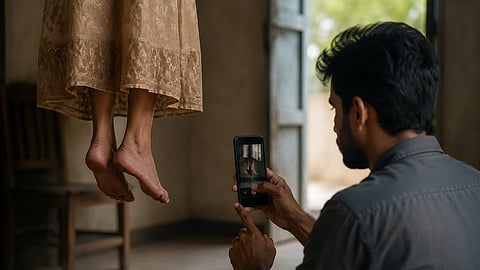पत्नीचा जीव जात असताना मोबाईलमध्ये VIDEO शूट; पतीच्या कृत्याने पोलिसही हादरले