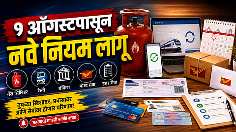 आजपासून बदलले अनेक महत्त्वाचे नियम! LPG सिलिंडरपासून रेल्वे तिकीट, बँकिंगपर्यंत जाणून घ्या नवे अपडेट्स