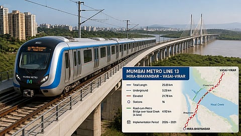 Mumbai : १७,७२५ कोटींच्या मेट्रो मार्ग-१३ ला मंजुरी