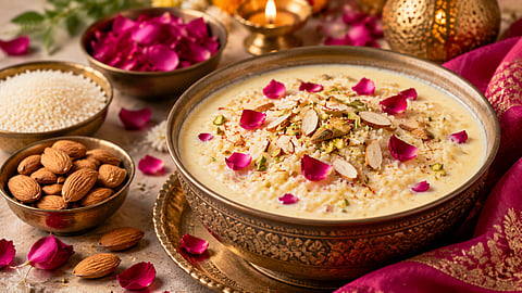 सणासुदीसाठी खास मेजवानी! गुलाबाचा सुगंध, बदामाची चव अन् खिरीचा गोडवा; नक्की ट्राय करा ही सोपी रेसिपी