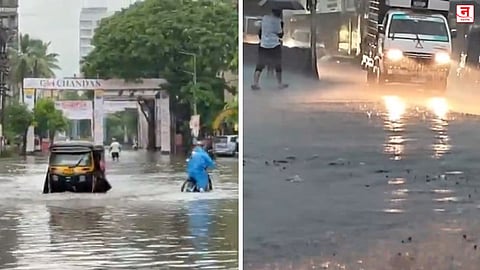 Mumbai Rain : मुंबईसह वसई-विरारमध्ये मुसळधार पाऊस; अनेक भागांत पाणी साचलं, ऑरेंज अलर्ट जारी, VIDEO