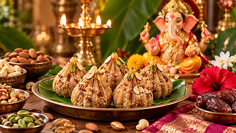 Ganeshotsav 2026 : गोड खायचंय, पण डाएटही करायचंय? मग बनवा ड्रायफ्रूट्सचे पौष्टिक मोदक 
