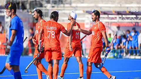 Asian Games 2026 : दिलप्रीतची हॅटट्रिक! पुरुष हॉकी संघाचा सलग तिसरा विजय; झुंजार वृत्तीच्या दक्षिण कोरियावर ८-२ असे वर्चस्व, उपांत्य फेरीतील प्रवेश जवळपास पक्का