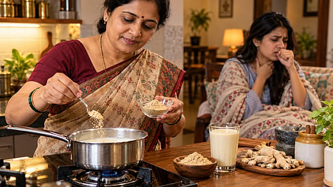घसा दुखतोय? गरमागरम सुंठीचं दूध करून पाहा; चव वाढवण्यासाठी 'या' गोष्टी घाला