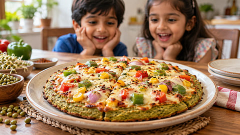 Healthy Pizza Recipe : मुलांच्या आवडीचा पिझ्झा आता हेल्दी पद्धतीने; मोड आलेल्या मुगाची रेसिपी नक्की ट्राय करा