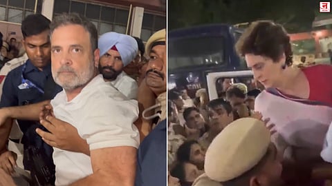 राहुल, प्रियांका स्थानबद्ध; ज्ञानेश कुमारांच्या राजीनाम्यासाठी इंडिया आघाडी आक्रमक, ५० खासदारांसह २५० जण पोलिसांच्या ताब्यात