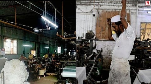 मालेगावला यंत्रमागाचा खडखडाट बंद; कापडाचे भाव घसरल्याचा परिणाम