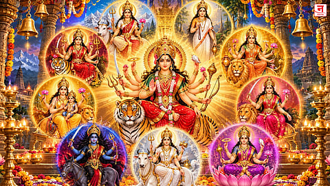 Navratri 2026 : नवरात्रीचे नऊ दिवस अन् देवीची नऊ रूपं! प्रत्येक रूपामागे दडलाय खास अर्थ, तुम्हाला माहीत आहे का?