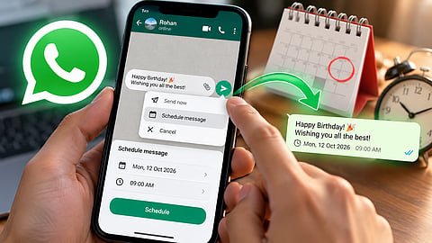 WhatsApp वर आता मेसेज शेड्यूल करता येणार; ठरलेल्या वेळी आपोआप पाठवला जाणार, जाणून घ्या फीचर कसं काम करणार
