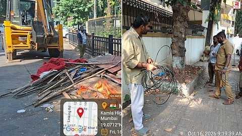 Mumbai : खारचे फुटपाथ अतिक्रमणमुक्त; एच पश्चिम विभागाची धडक कारवाई