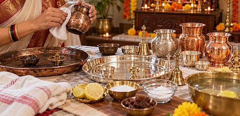 Diwali Cleaning Tips : दिवाळीआधी काळवंडलेली पूजेची भांडी 'अशी' करा स्वच्छ; चांदी-तांब्याला मिळेल नवी चमक