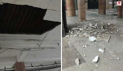Mumbai : सीएसएमटीत स्लॅबचा भाग कोसळला; दोन प्रवासी जखमी, प्रवाशांची सुरक्षा वाऱ्यावर  
