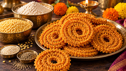 Diwali 2026: भाजणीची झंझट नको! मूग डाळ अन् गव्हाच्या पिठापासून बनवा खमंग चकल्या; कुरकुरीतपणा टिकवण्यासाठी खास टिप्स